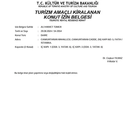 Tumer House Sultanahmet Apartament *