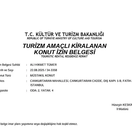 Tumer House Sultanahmet *